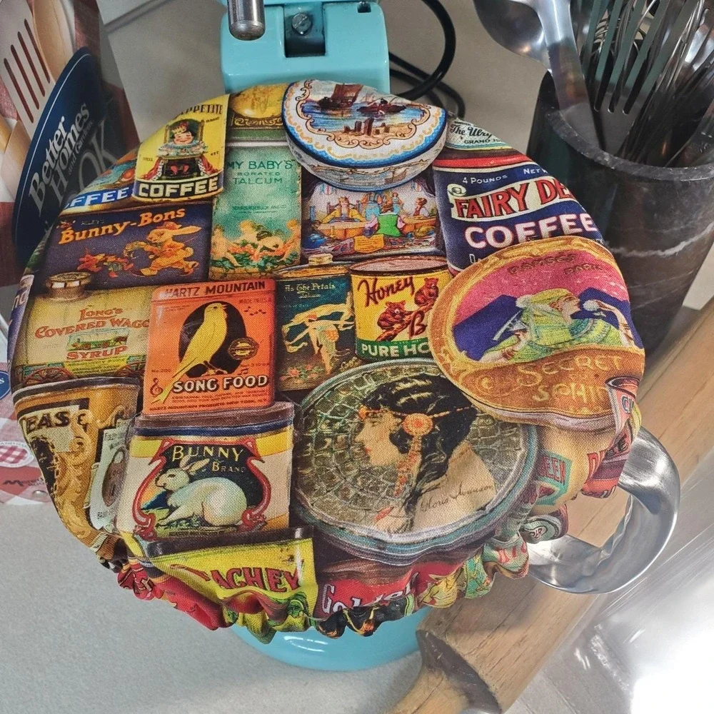 Coffee Theme /‎ Red Dot Reversible KitchenAid Mixer Mixing Bowl Cover Baking